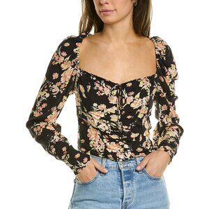 BNWT Free People Hilary Printed Top Size Medium